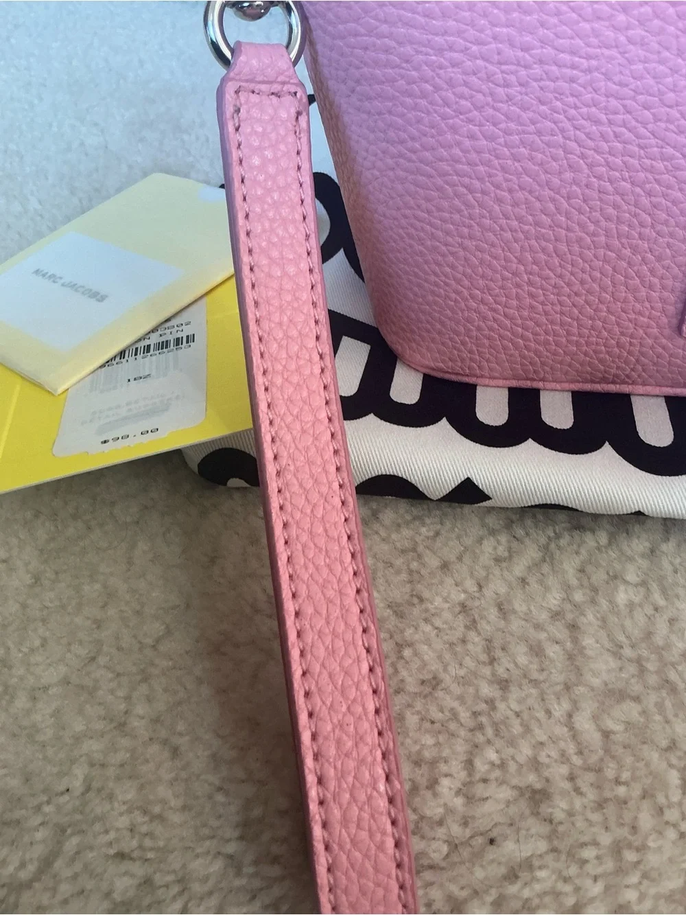 NEW WITH TAGS MARC JACOBS THE BEAUTY COSMETIC BAG CASE IN RIBBON PINK